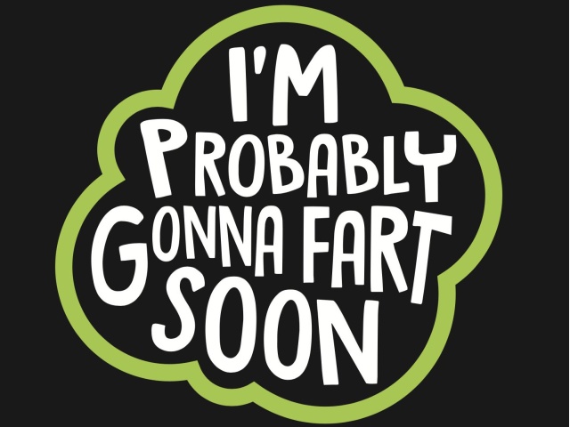 T-Shirt with print - Fart Soon - L