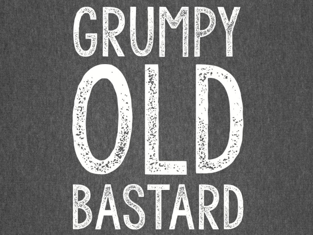 T-Shirt with print - Grumpy Old Bastard - M