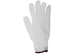 glove cott/knit brown doz XL