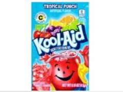 Kool Aid Envelopes Tropical Punch 4x48/3.9 g