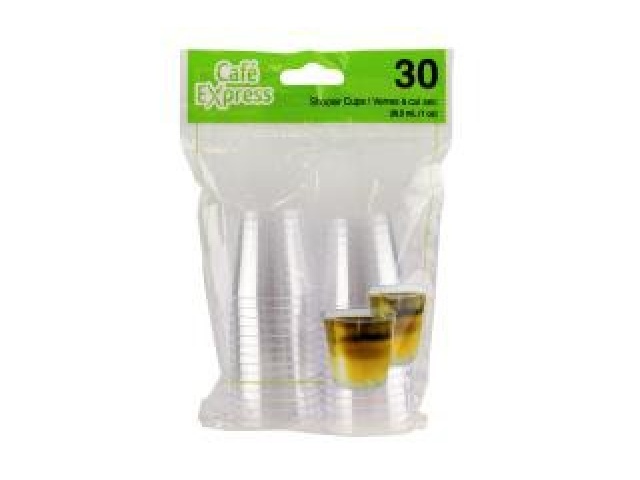 CAFE EXPRESS 1oz PLASTIC SHOOTER CUPS 30 X 36/CS