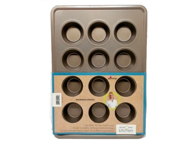 Muffin Pan 12 Cup Non Stick Anna Olson Kitchen