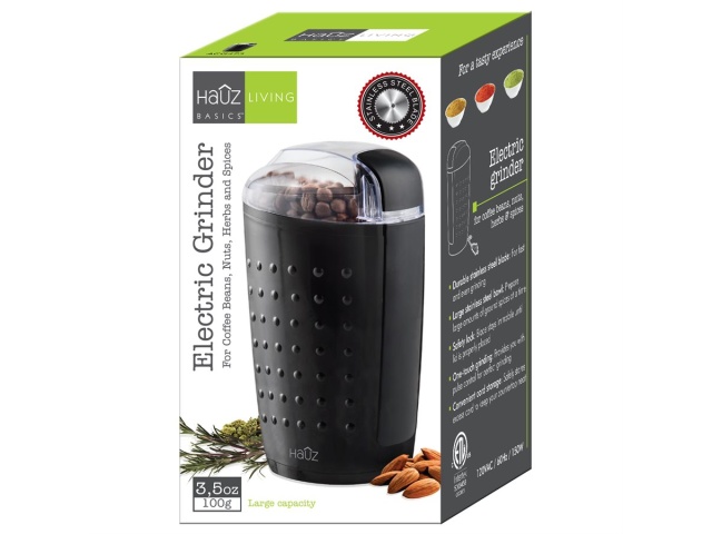 Coffee Grinder Electric Black Hauz Basics