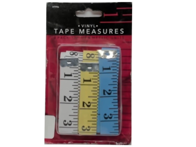 Vinyl Tape Measures 120 3pk.\