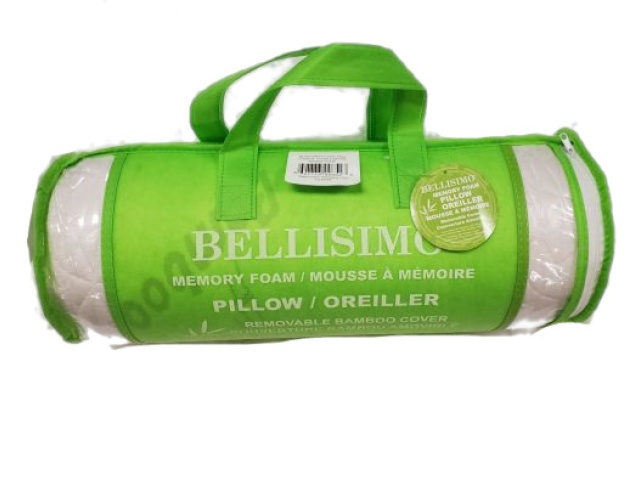 Bamboo Memory Foam Rolled Pillow – Std/Jumbo