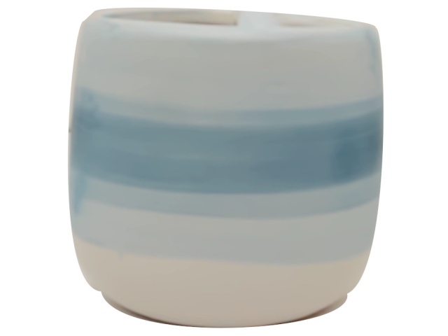 Toothbrush Holder Ceramic Blue Ombre