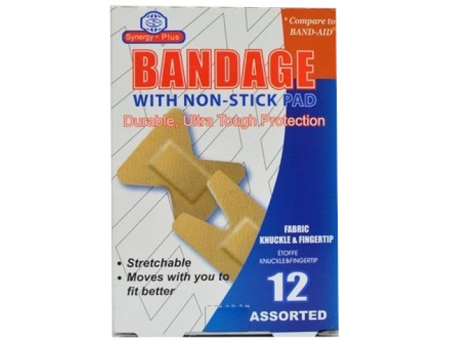 BANDAGE FABRIC & KNUCKLE TIP ASSTD