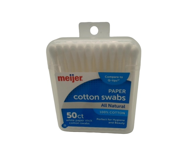 Cotton Swabs 50pk. All Natural Meijer