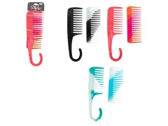 Stylin, 2pc Comb Set 3 asst: black/pink/turq, hc