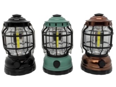 Camping Lantern COB Dimmable 500 Lumen Ass't Colours