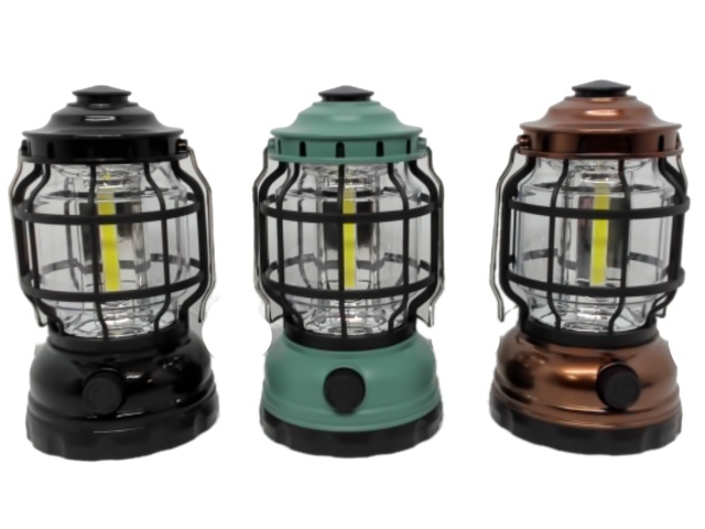 Camping Lantern COB Dimmable 500 Lumen Ass\'t Colours