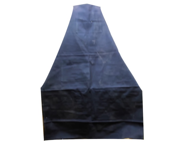 Denim bib apron 2 pocket blue