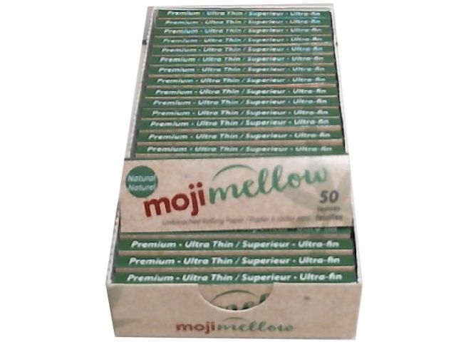 Moji Mellow 50pc. Rolling Paper Unbleached Booklet 70x36mm.