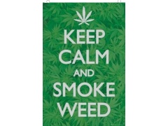 Flag 3x5 feet - keep calm and smoke weed