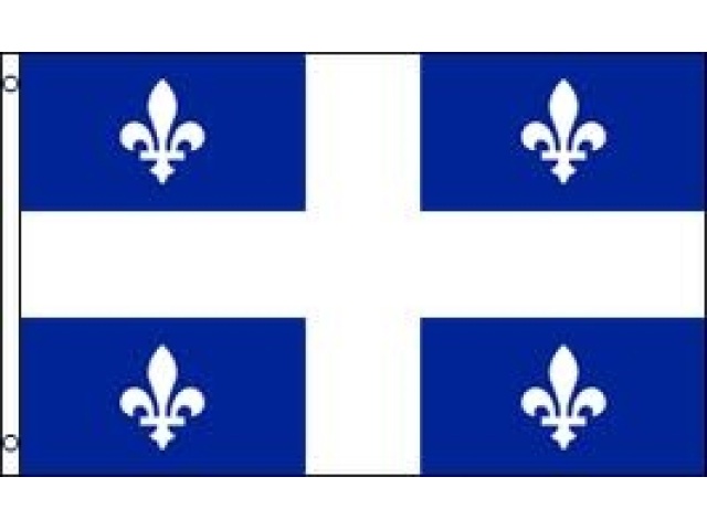 Quebec 3x5 foot flag