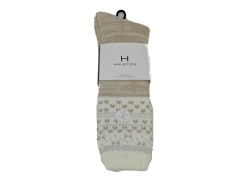 Socks Ladies Thermal Heat Beige Full Terry Cushioned Halston