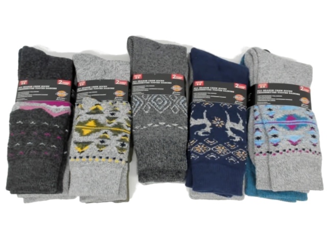 Socks Women\'s All Season Crew 2pk. Dickies Ass\'t