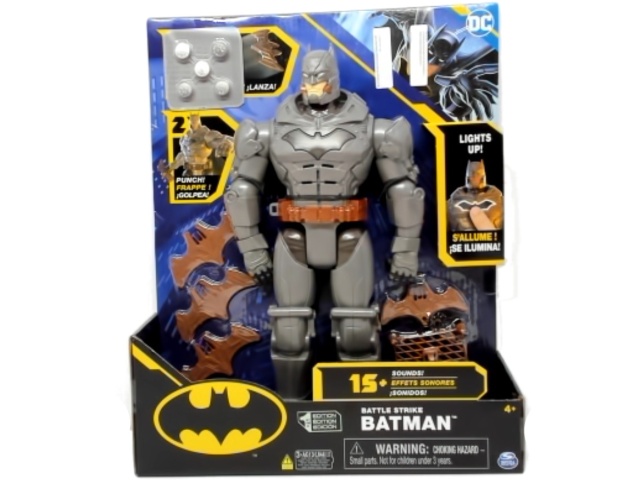 Battle Strike Batman 12 Action Figure Lights Up\