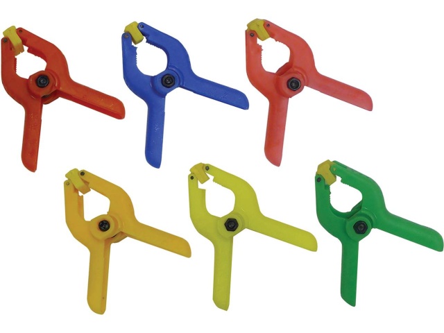 Spring clamp set 6 pc mini break up .40cents