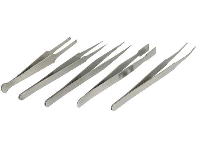 Tweezers 5 pc set