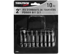 Screwdriver bit set 10 pc 2 inch tooltech basics