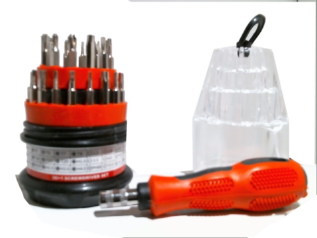 Screwdriver set 30+1 pc precision in carry case