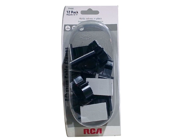 Cable clamps 12 pack self sticking RCA brand