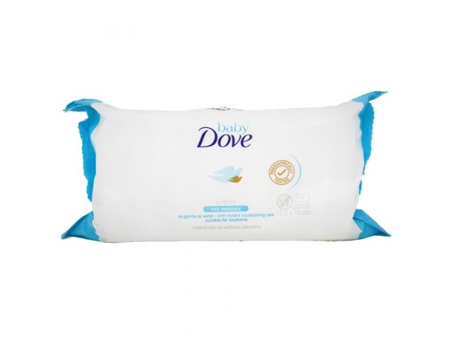 DOVE BABY WIPES 50CT RICH MOISTURE