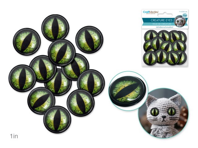 Creature Eyes: 1 Self-Stick 12pc\