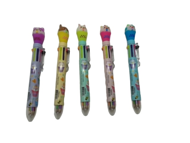 Multicolour Pen Animal Boba Assorted