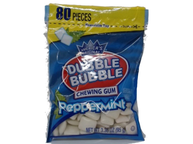 Dubble Bubble Chewing Gum Peppermint 80pcs. 95g.