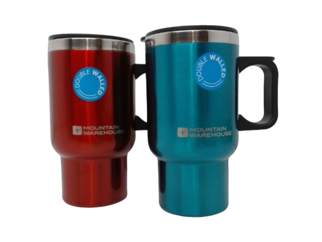 Thermal Travel Mug 480mL Double Walled Mountain Warehouse