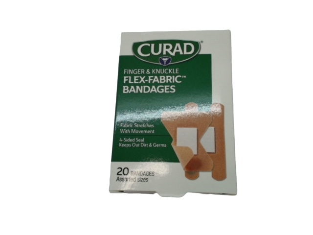 Finger & Knuckle Bandages Flex Fabric 20pk. Curad