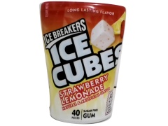 Gum Ice Breakers Ice Cubes Strawberry Lemonade 40pk.