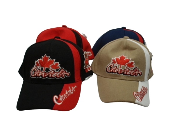 Canada Cap 3 Red Leafs Ass\'t Colours