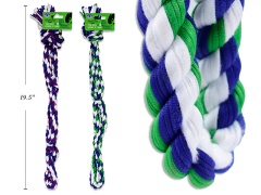 20in Rope Tug Toy w/4 Knots. 2 Asst.Colours