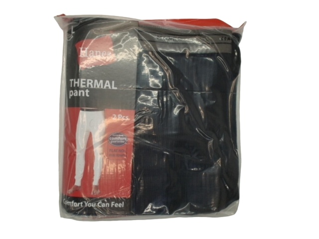 Men\'s Thermal Pants 2pk. Large Hanes/Joe Boxer