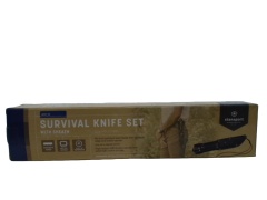 Survival Knife Set w/Sheath Stansport