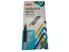 Ballpoint Pens 12pk. Black Office Depot