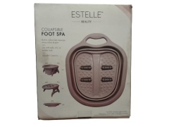 Collapsible Foot Spa Pink Estelle Beauty