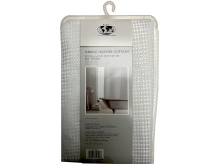 Shower Curtain Waffle-White