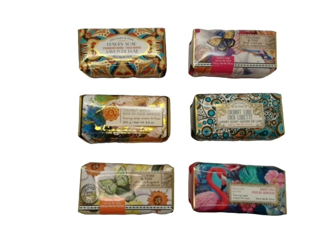 Luxury Bar Soap 250g. Orchard & Vine Assorted