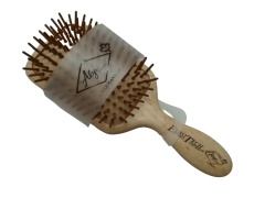 Hairbrush Light Wood Handle Euro Tech Alya Canada