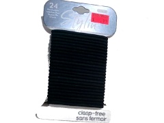 Stylin 24-pc. Black Ponyholder  Clasp free