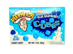 Warheads Blue Raspberry Cubes 85g. Sour Sweet & Fruity