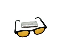 Sunglasses Retro Style Orange Lens W/cleaning Cloth Sojos