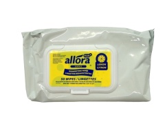 Disinfecting Wipes 50pk. Lemon Scent Allora Surface