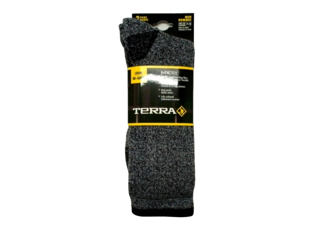 Socks Men\'s Crew 2pk. Black Mix Terra