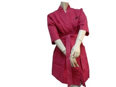 Women's Robe Pink Meredith Marks 100% Cotton