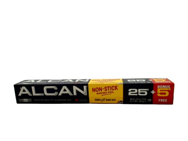 Non Stick Baking Foil 25\' + 5\' Alcan